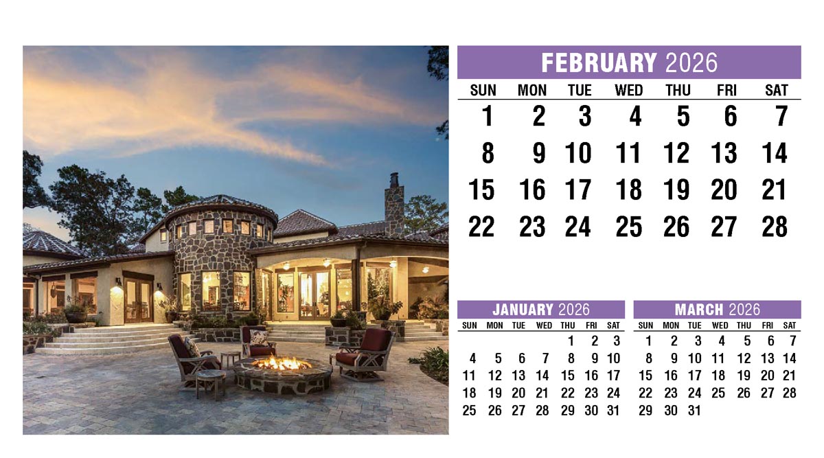 Galleria Homes Promotional Desk Calendar- 2026